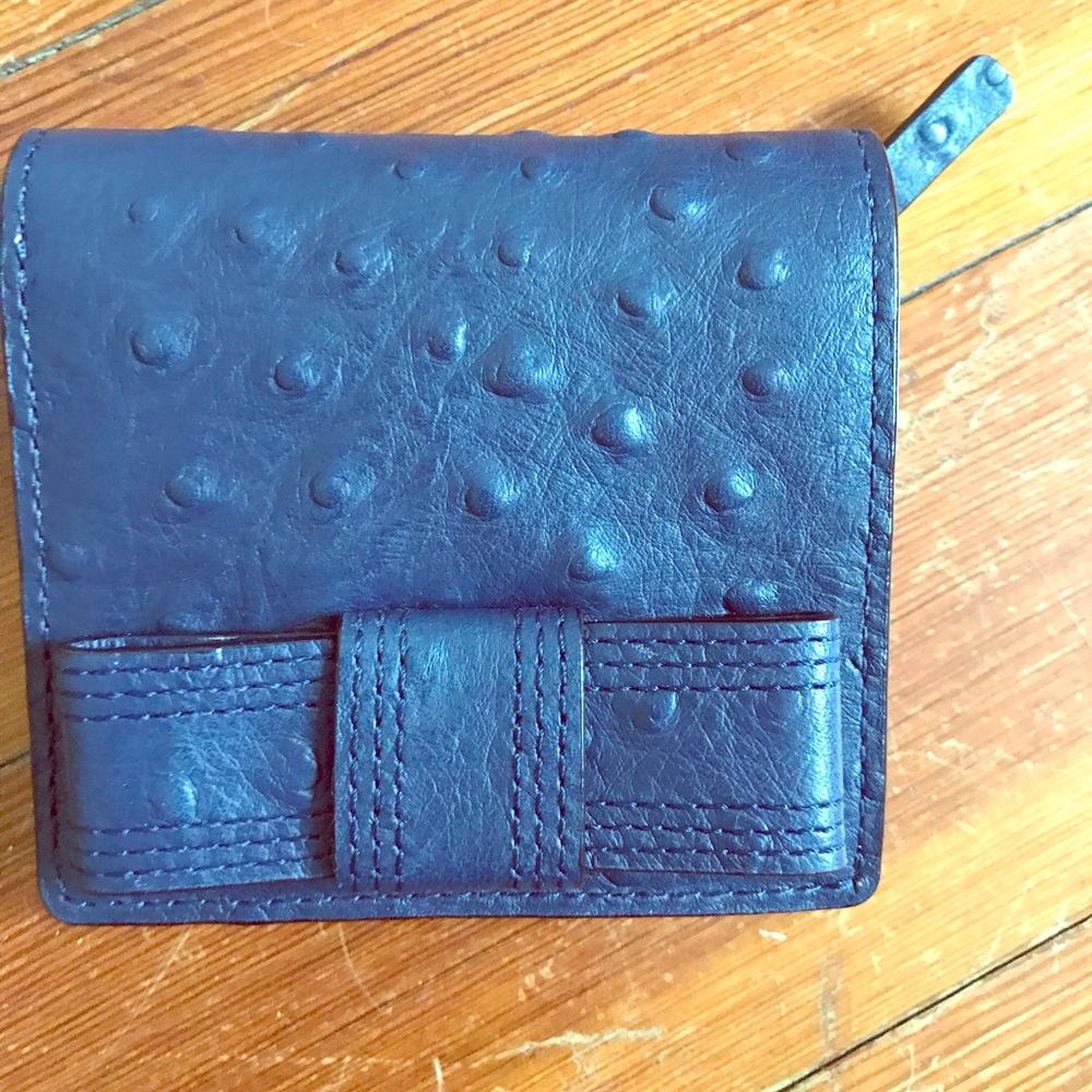 Kate Spade navy blue bow wallet